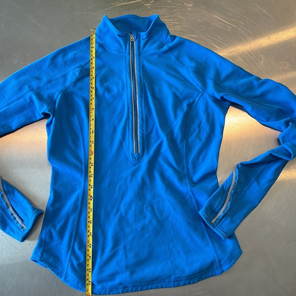 Lululemon U-Turn Pullover Half Zip Blue SZ 6 - Picture 3 of 5